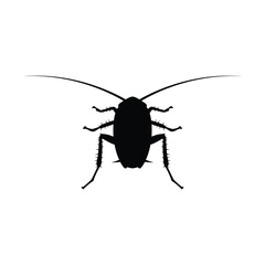 Cockroach silhouette vector