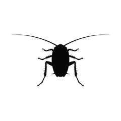 Cockroach silhouette vector