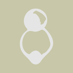 Vector jewelry accessories. Hand drawn doodle illustration of fashionable objects. Female clothing elements. Simple abstract drawing