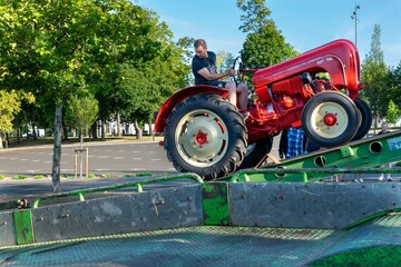 tractor in the field