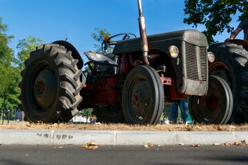 tractor in the field
