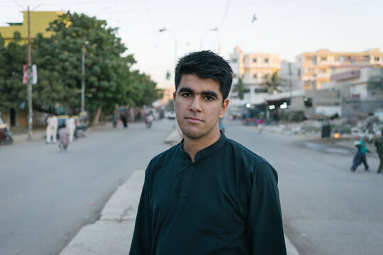 Portrait of young man