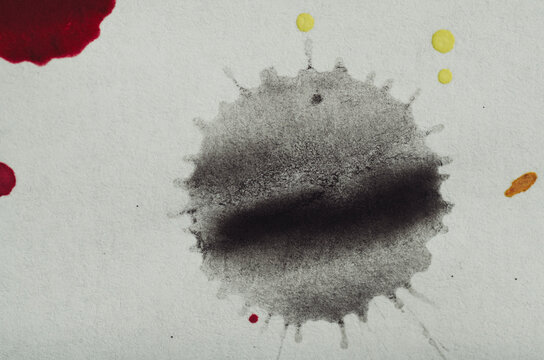 Abstract dark watercolor