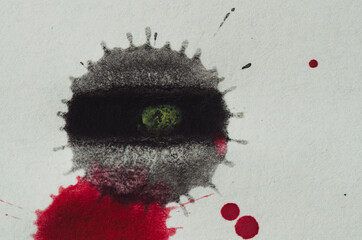 abstract water color on paper