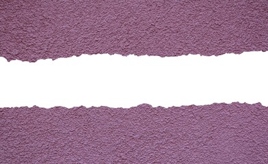 abstract purple background with horizontal white copy space. textured concrete wall