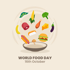Hand drawn world food day