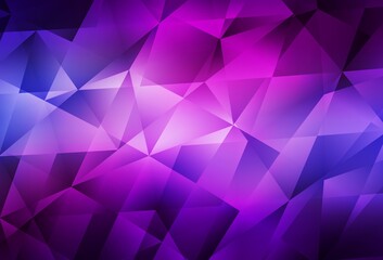 Fototapeta premium Light Purple, Pink vector triangle mosaic template.