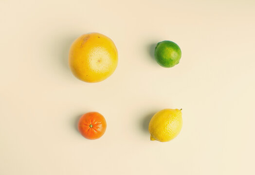 Fresh citrus fruit arrangement