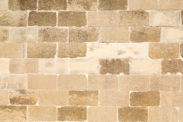 Muro con mattoni di pietra leccese