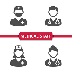 Medical Staff Icons