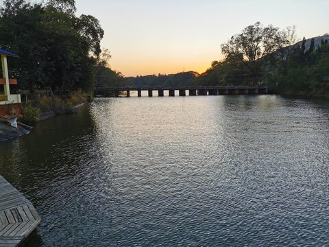 Sunset on the Malampuzha river, Palakkad ,Kerala