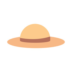 hat accessory fashion femenine style flat icon style