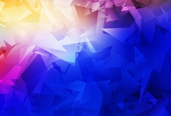 Light Pink, Blue vector low poly background.