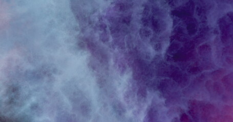 4k resolution defocused abstract fantasy smoke background for backdrop, wallpaper and varied design. Galaxy blue, magenta purple colorful images.