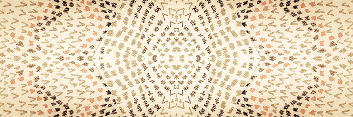 Pale Exotic. Beige Abstract Snake Pattern. Craft