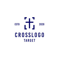 Cross Modern logo design Vector
