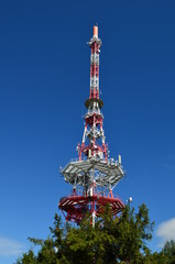 Wieża radiodo-telewizyjna, maszt na Gubałówce, Polska © Ewa