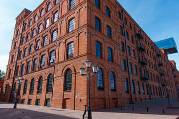 Łódź miasto manufaktura ceglany budynek zabytek © Dariusz