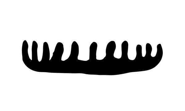 recommend clip art: Hand drawn grooming tools. Vector illustration of hairdresser accessories. Barber shop, pet service. Combs isolated on white background.