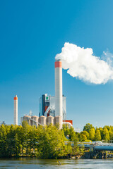 Kouvola, Finland - 15 September 2020: Upm Kymi factory in Kuusankoski.