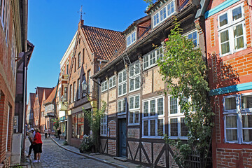 Fototapeta premium Lauenburg: Altstadtidylle (Schleswig-Holstein)