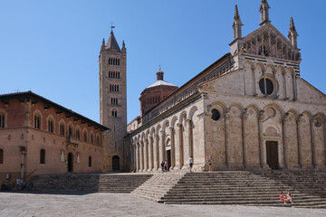 Massa Marittima village views series. Tuscany, Italy.