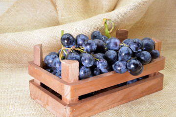 grapes in a box