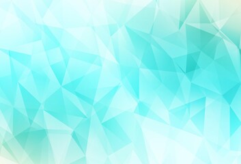 Light Green vector gradient triangles pattern.