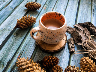cup of coffee on table