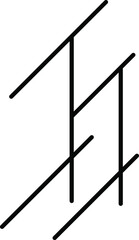 ladder isolated on white