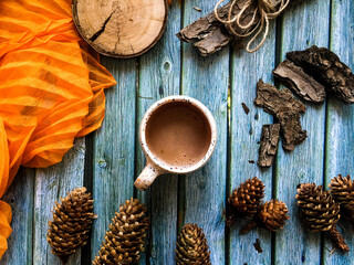 cup of coffee on table