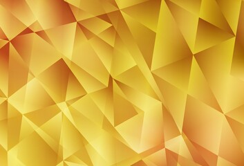 Light Orange vector polygonal pattern.