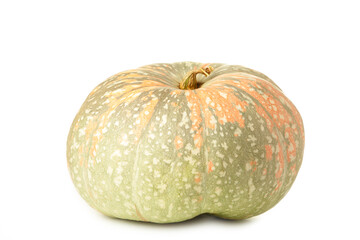 Fresh orange pumpkin isolated on white background