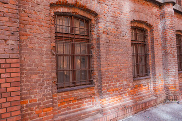 Łódź miasto manufaktura okna ceglany budynek © Dariusz
