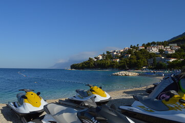 Fototapeta premium boat on the beach