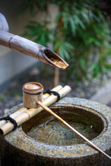 日本のつくばい 和風イメージ