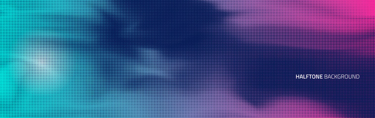 Vector Halftone Smoke background