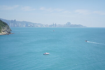 Obraz premium 오륙도에서 바라보는 부산 바다