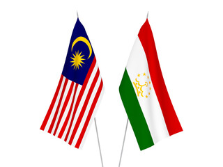 Malaysia and Tajikistan flags