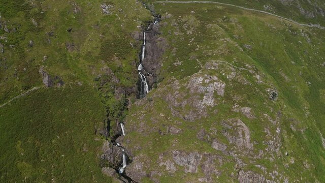 Aerial view of Snowdonia National park