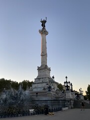 Fototapeta na wymiar Place des Quinconces à Bordeaux, Gironde 