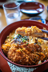 日本の丼もの　カツ丼