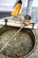 日本のつくばい　和風イメージ