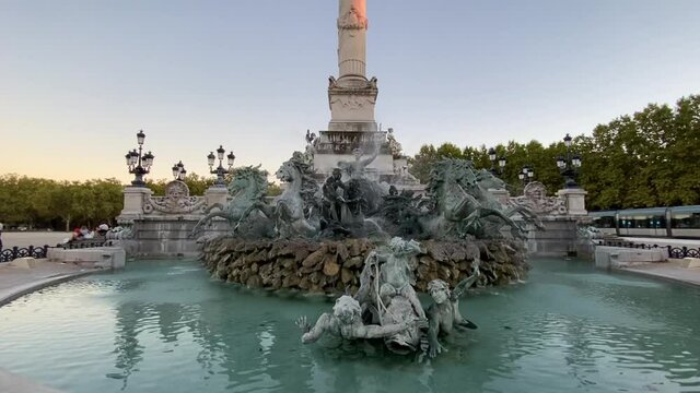 Monument aux Girondins, place des Quinconces &agrave; Bordeaux, Gironde	