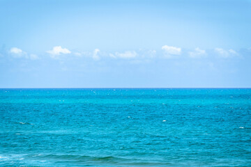 Sea view and blueish sky in Kilyos, Black Sea Region in Istanbul