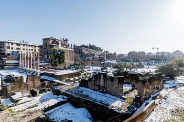 Rome Snow 2 Fori Romani