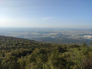 Naklejka premium Widok z góry ,,Ślęża'' 