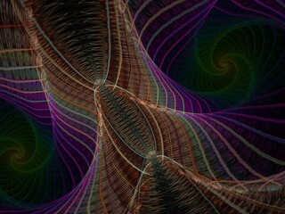 Imaginatory fractal background Image