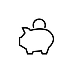 Piggy bank icon