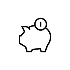 Piggy bank icon